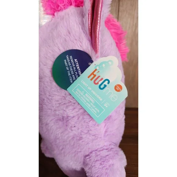 New Hug Me Light Up Purple Unicorn Walgreens 14" Stuffed Animal Plush Toy - Picture 6 of 8